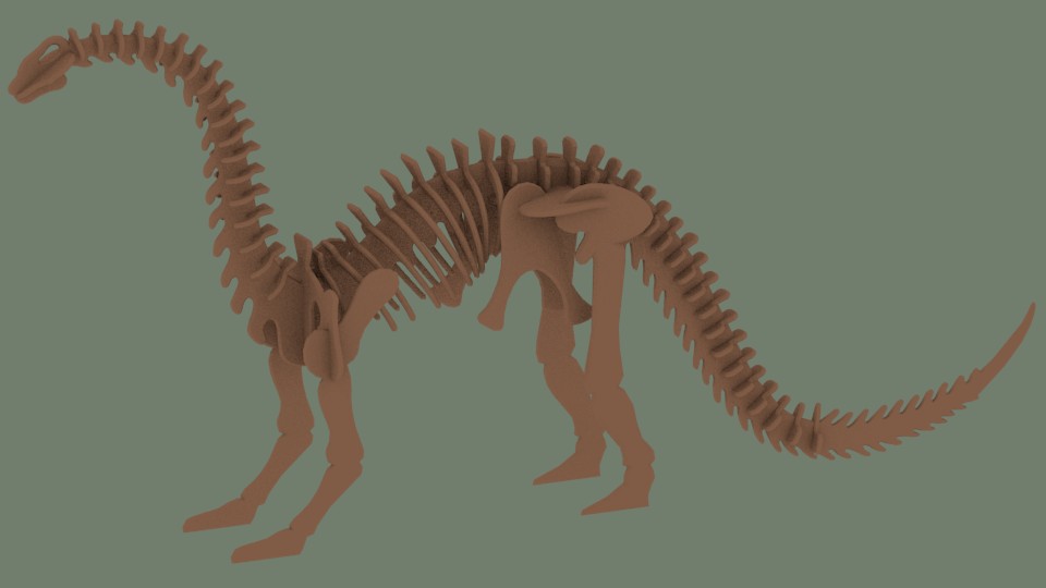Brontosaur Skeleton preview image 1